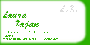 laura kajan business card